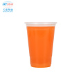 Custom Disposable Mini Eco Friendly Portable Clear Pp Plastic Juice Cup For Juices Drinking Travel Takeaway With Dome Lid 400Ml